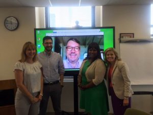 Photo of the panelists for the NYC ACS forum on social media and vulnerable youth on June 24, 2016