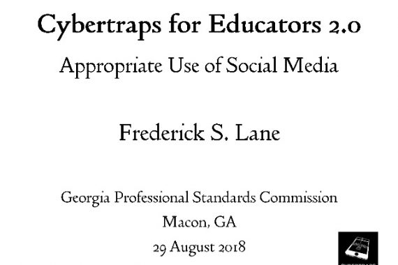 Cover slide for Cybertraps for Educators 2.0: Appropriate Use of Social Media [2018-08-29]